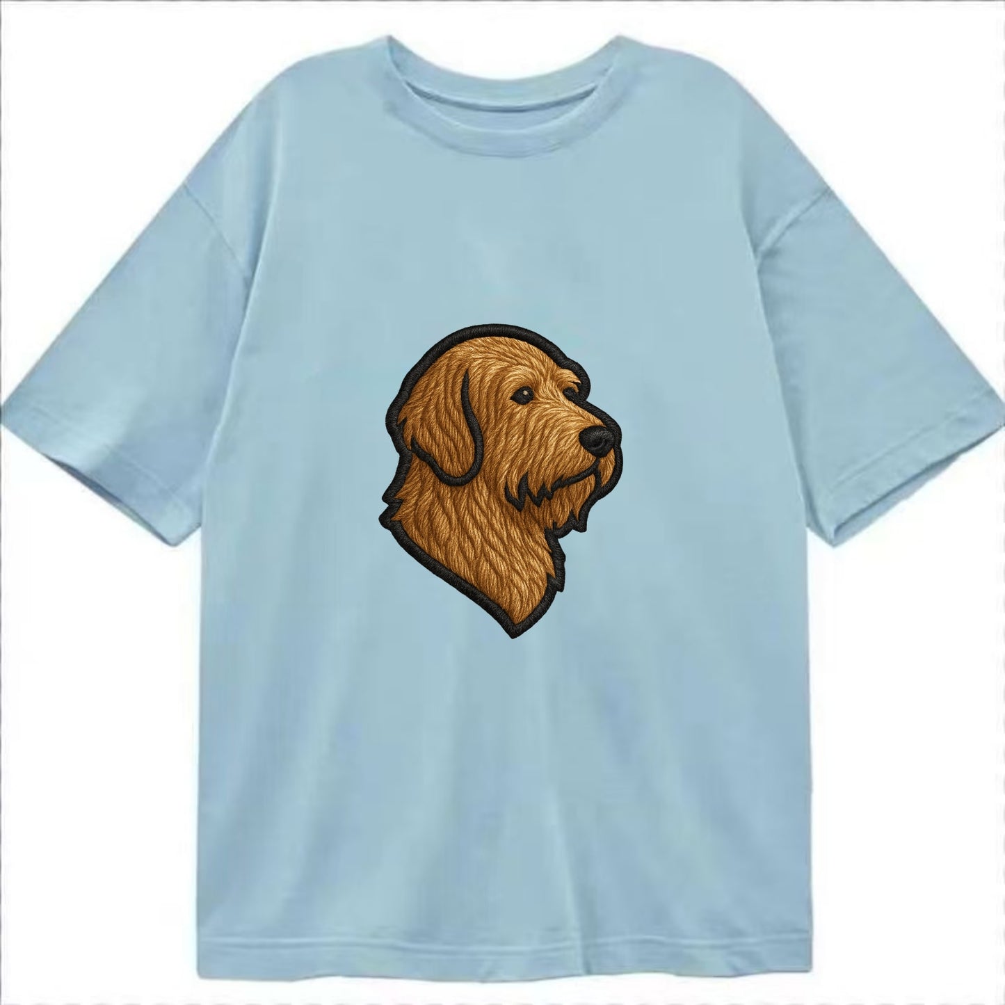 Otterhound - Trendy shaggy hound logo wi - Classic T-shirt - Light Blue