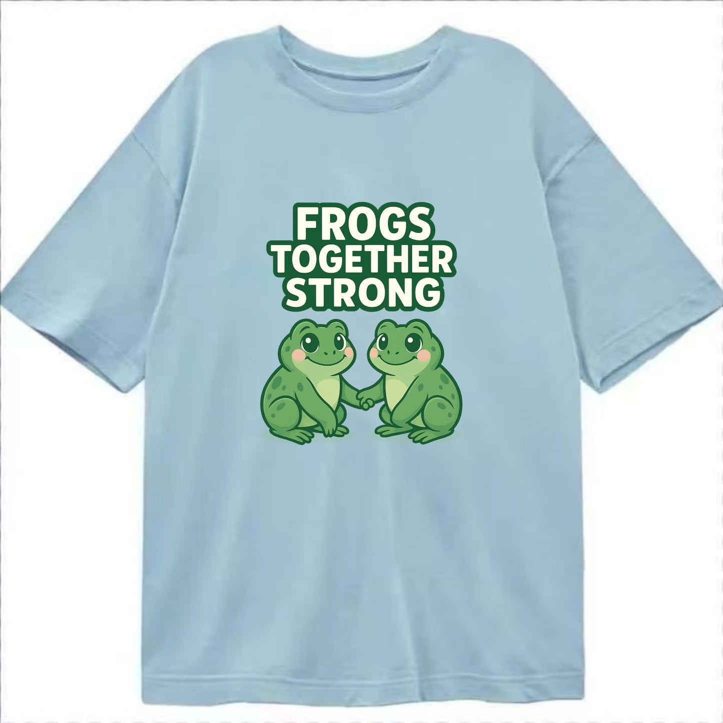 Frogs Together Strong 2 - Classic T-shirt - Light Blue