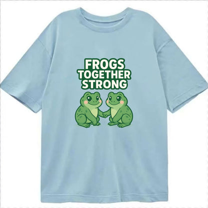 Frogs Together Strong 2 - Classic T-shirt - Light Blue