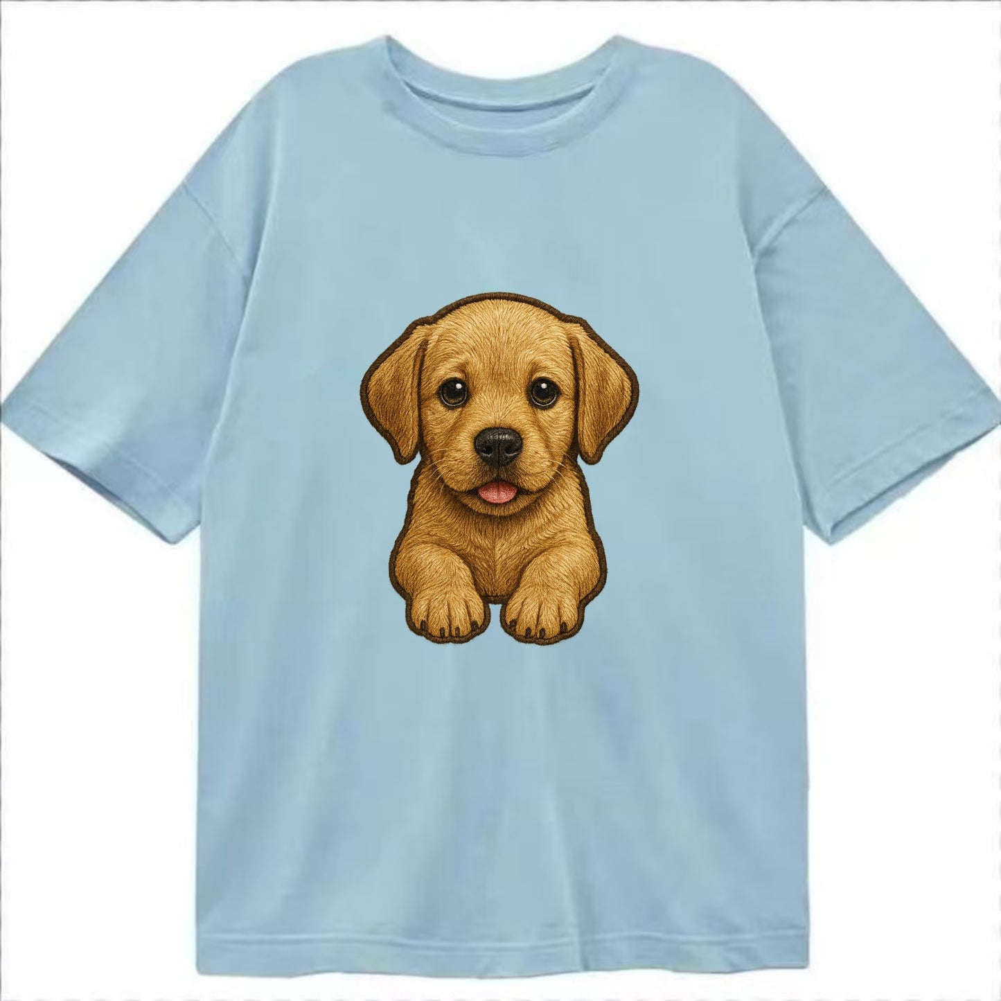 Baby Labrador Retriever Puppy - yellow/black/chocolate, soulful eyes, soft ears, - Classic T-shirt - Light Blue