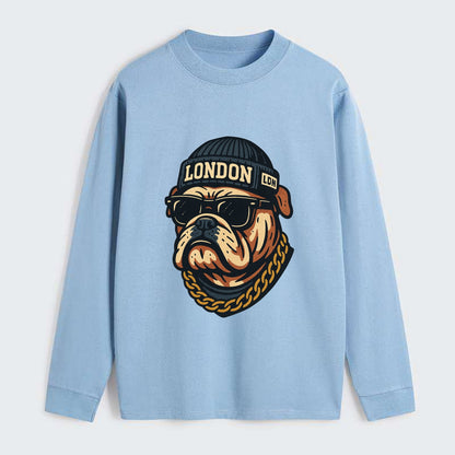London Bulldog - Classic Long Sleeve Shirt - Light Blue