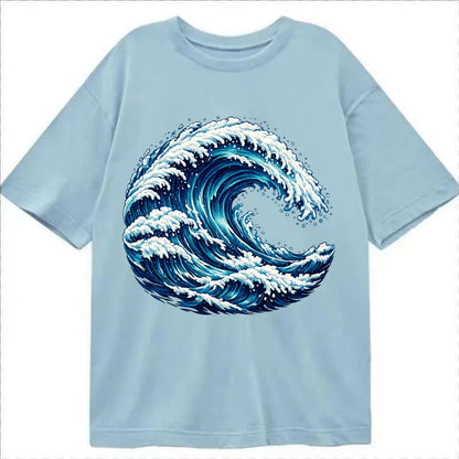 Ocean Wave - Classic T-shirt - Light Blue