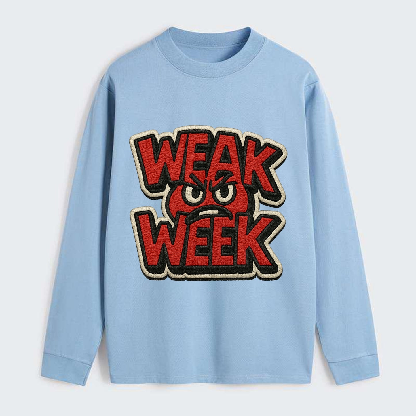 WEAK;WEEK WARRIOR Monday Blue Cap - Classic Long Sleeve Shirt - Light Blue