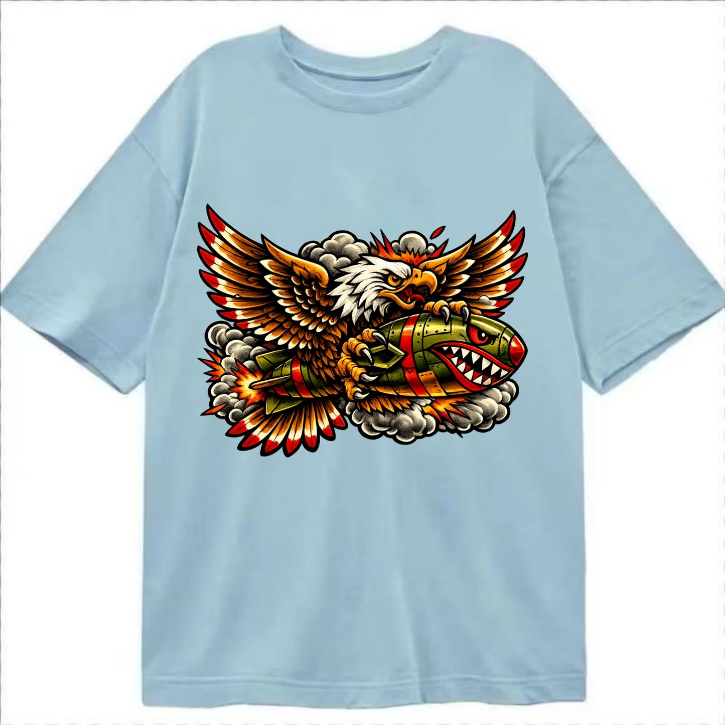 War Eagle Bomb - Classic T-shirt - Light Blue