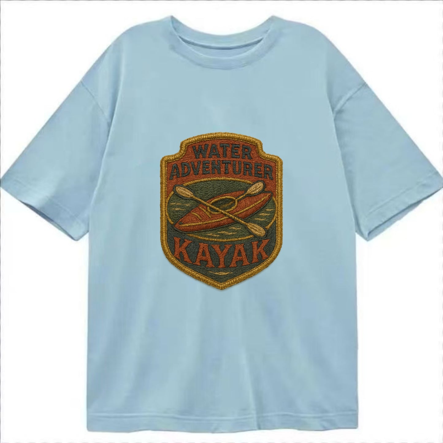Kayak with paddle - water adventurer - Classic T-shirt - Light Blue
