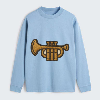 Trumpet  - Classic Long Sleeve Shirt - Light Blue