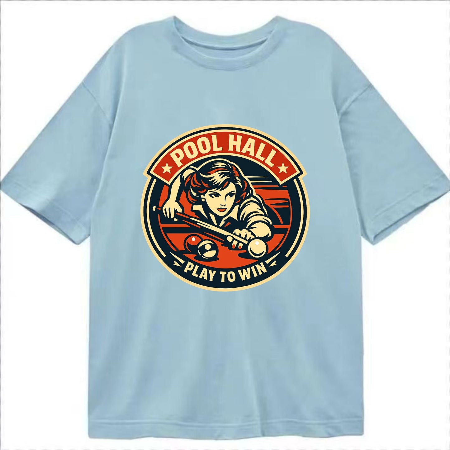 Cue Queen Emblem - Classic T-shirt - Light Blue