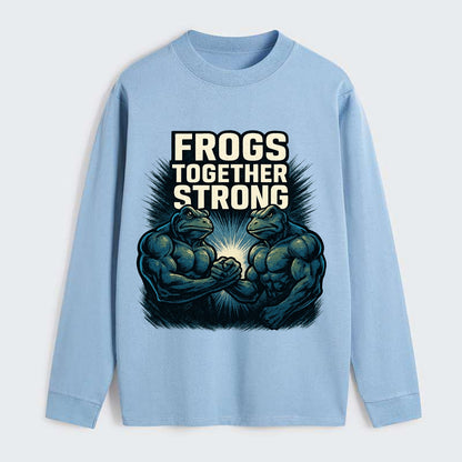 Frogs Together Strong 4 - Classic Long Sleeve Shirt - Light Blue
