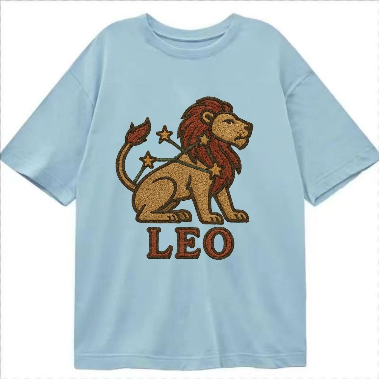 Leo Lion  - Classic T-shirt - Light Blue