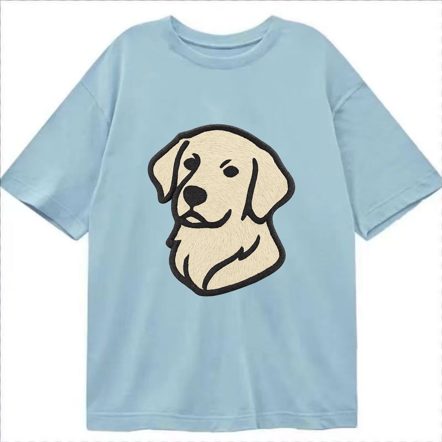Golden Retriever - Head tilt curious pos Classic T-shirt - Light Blue