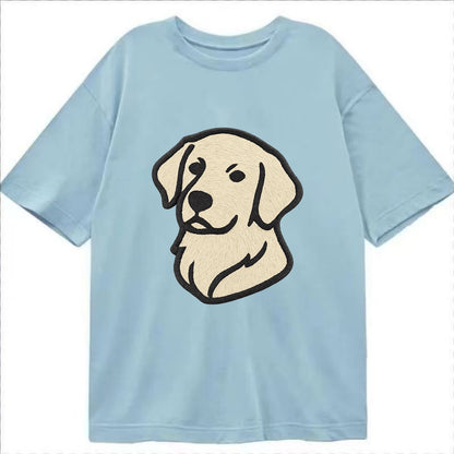 Golden Retriever - Head tilt curious pos Classic T-shirt - Light Blue
