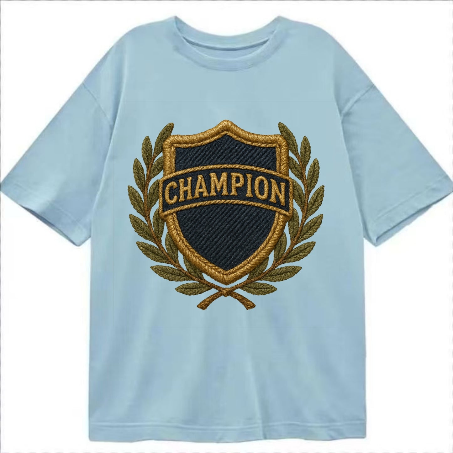 Champion Shield  - Classic T-shirt - Light Blue