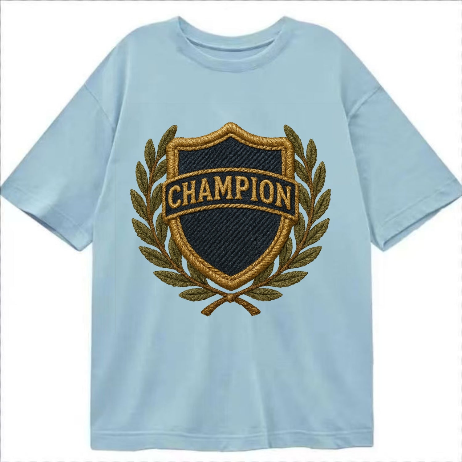 Champion Shield  - Classic T-shirt - Light Blue