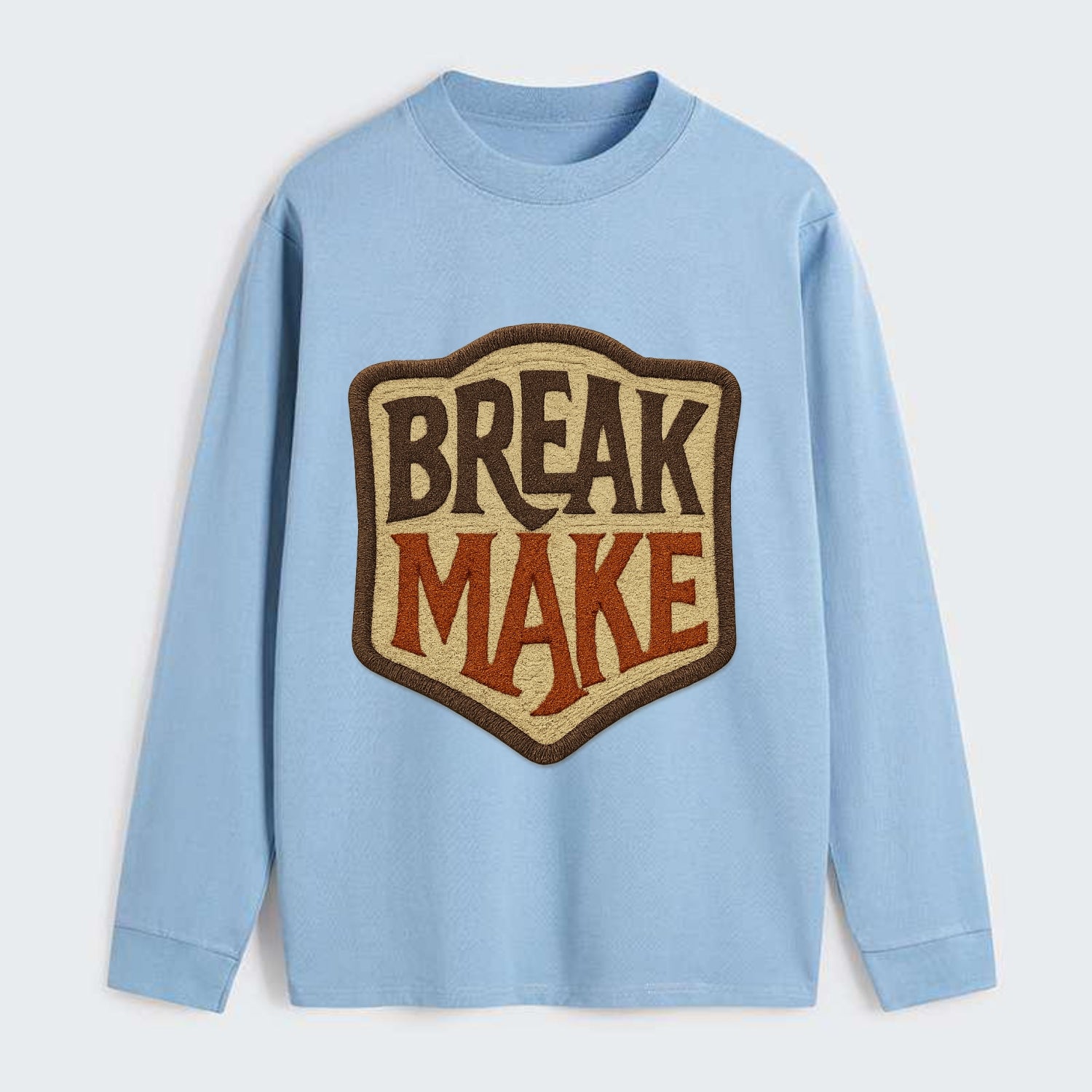 BREAK;MAKE THE RULES Rebel Red Snapback - Classic Long Sleeve Shirt - Light Blue