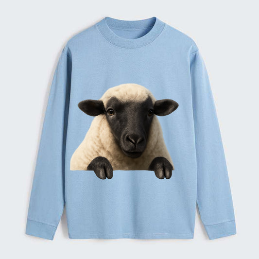 Sheep  - Classic Long Sleeve Shirt - Light Blue