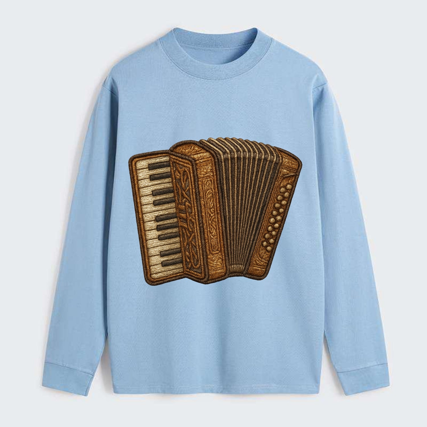 Accordion  - Classic Long Sleeve Shirt - Light Blue