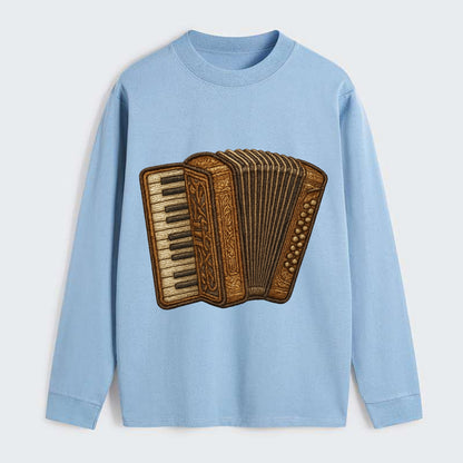 Accordion  - Classic Long Sleeve Shirt - Light Blue