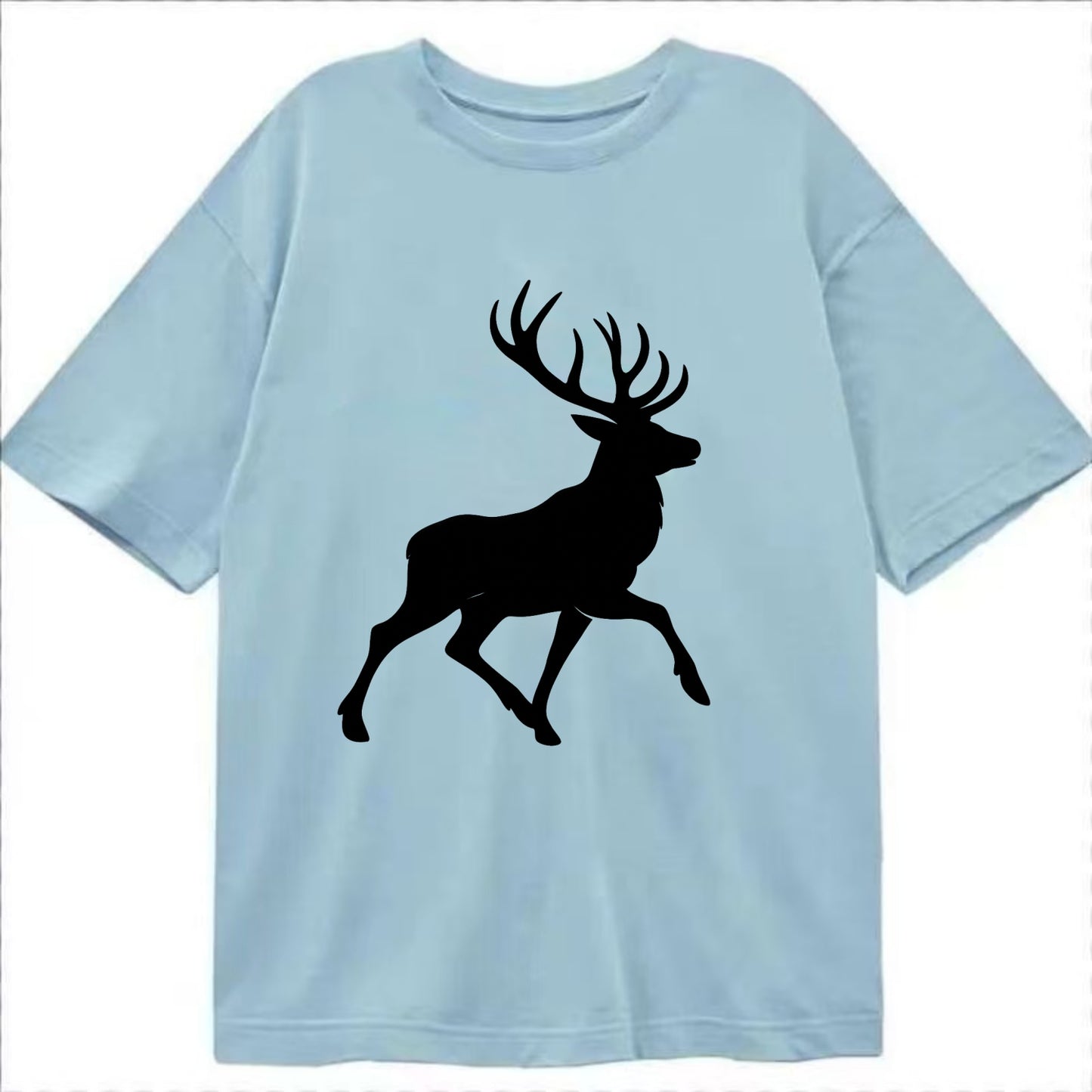 Deer with majestic antlers - Classic T-shirt - Light Blue