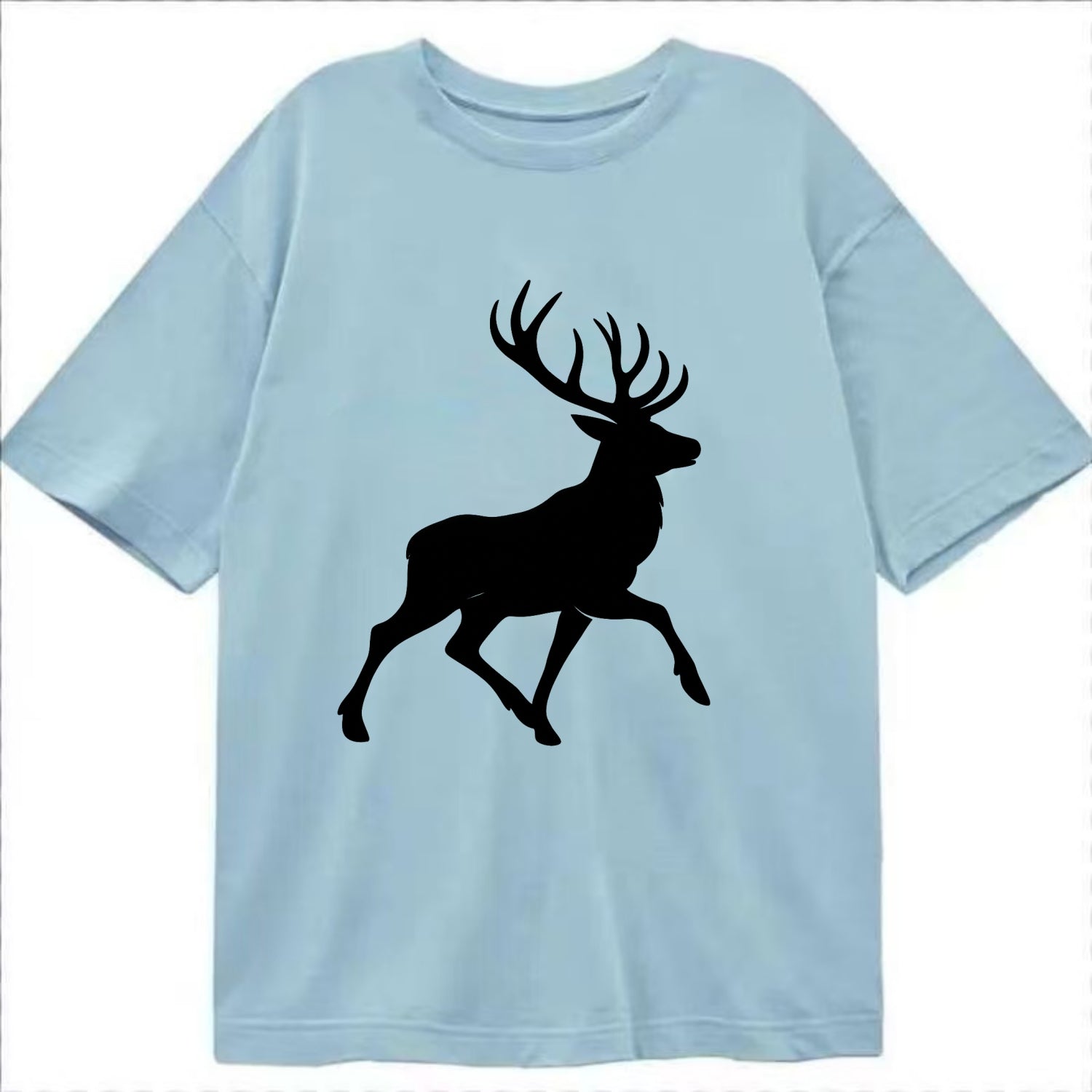 Deer with majestic antlers - Classic T-shirt - Light Blue