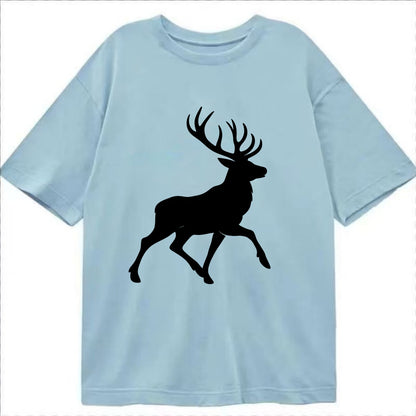 Deer with majestic antlers - Classic T-shirt - Light Blue