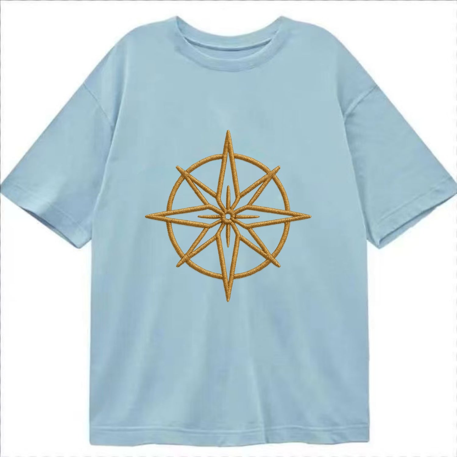 Compass Rose  - Classic T-shirt - Light Blue