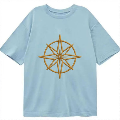 Compass Rose  - Classic T-shirt - Light Blue