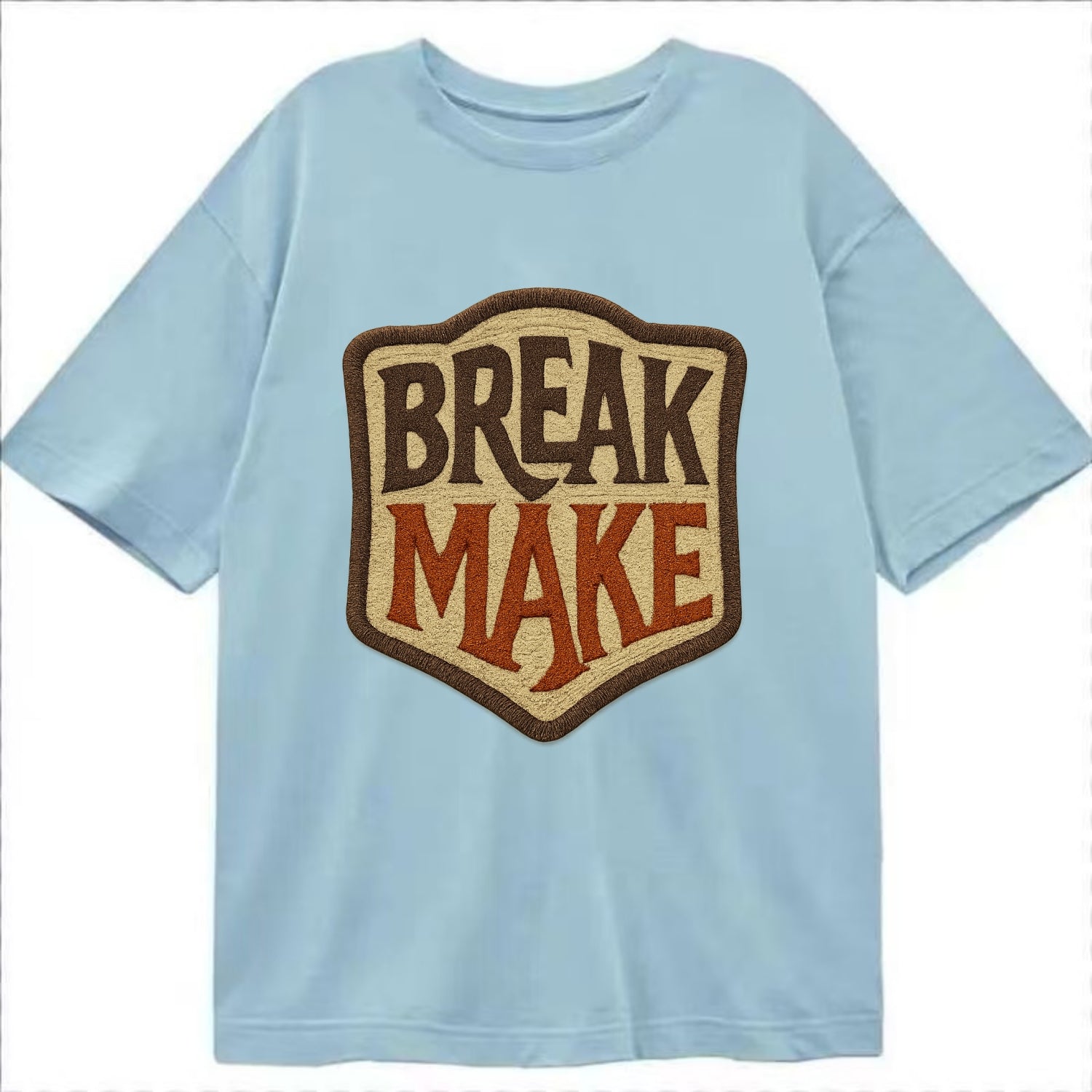 BREAK;MAKE THE RULES Rebel Red Snapback - Classic T-shirt - Light Blue