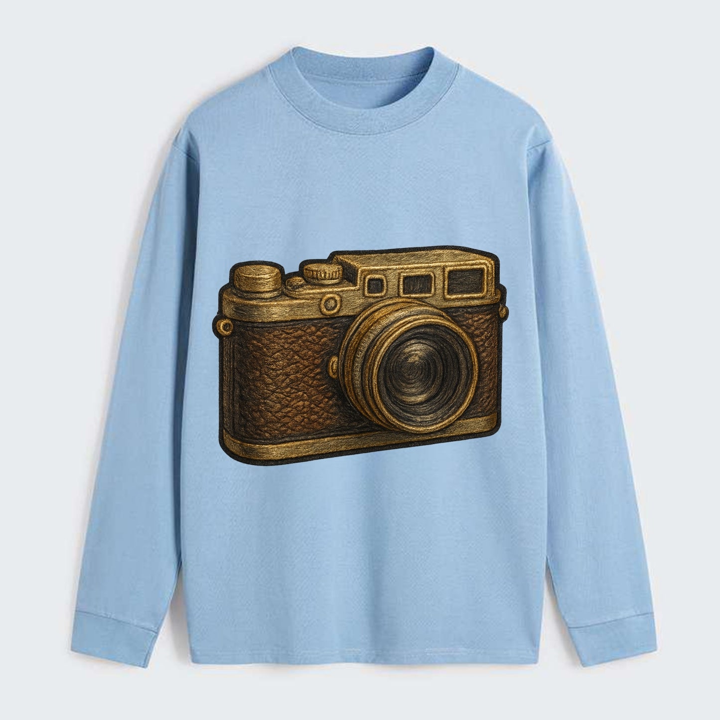 Film Camera  - Classic Long Sleeve Shirt - Light Blue