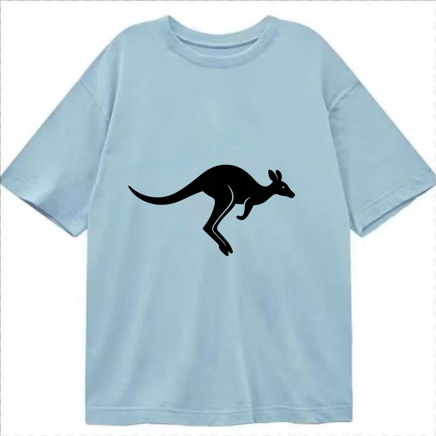 Kangaroo leaping across outback - Classic T-shirt - Light Blue