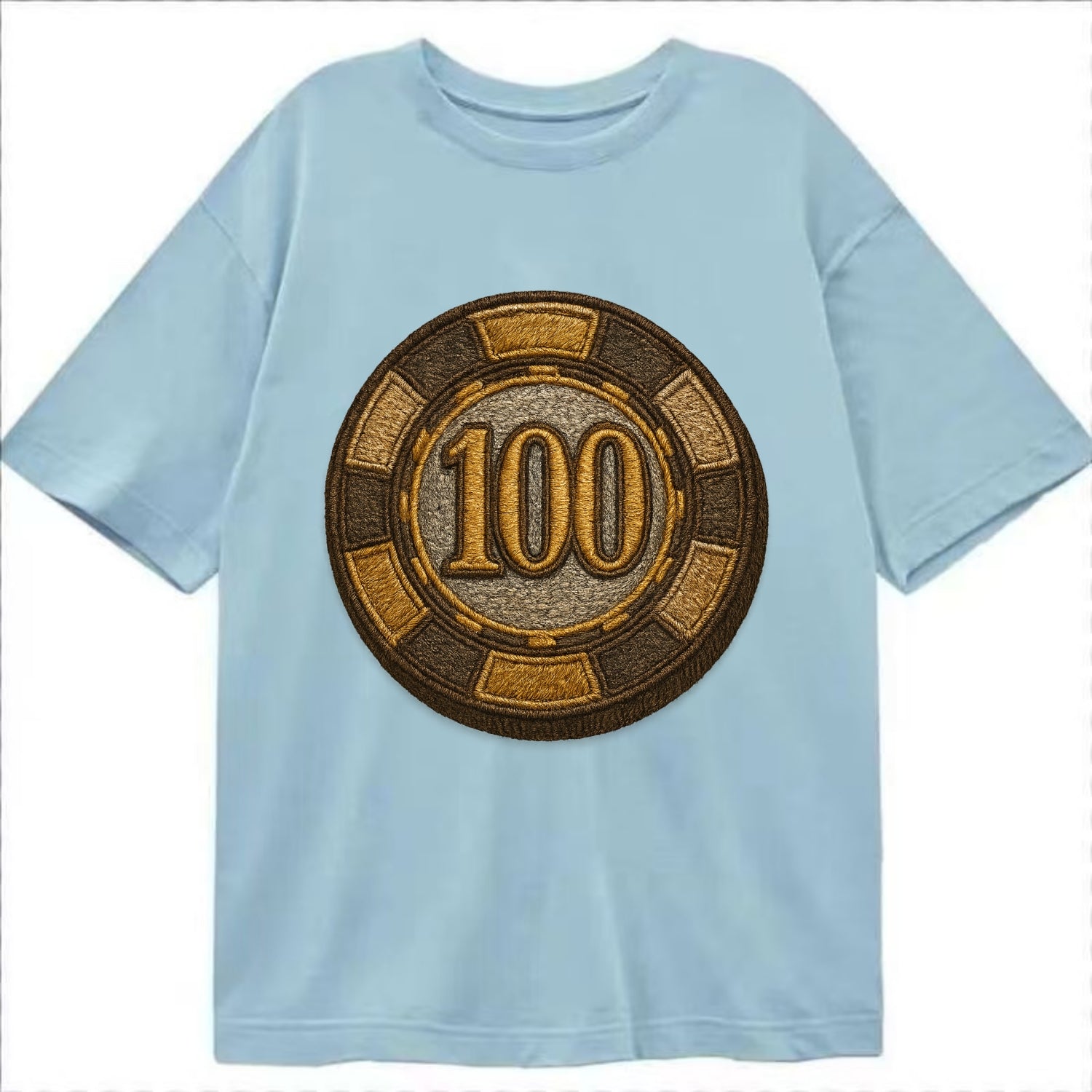 Poker Chip  - Classic T-shirt - Light Blue