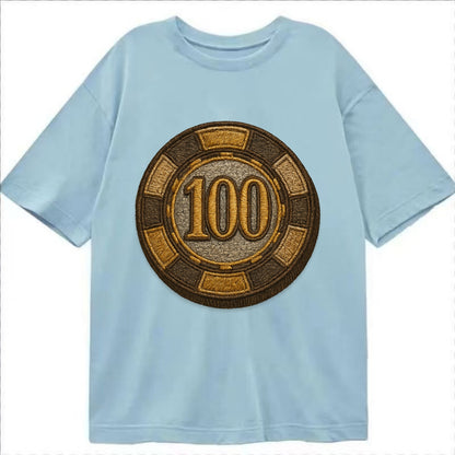 Poker Chip  - Classic T-shirt - Light Blue