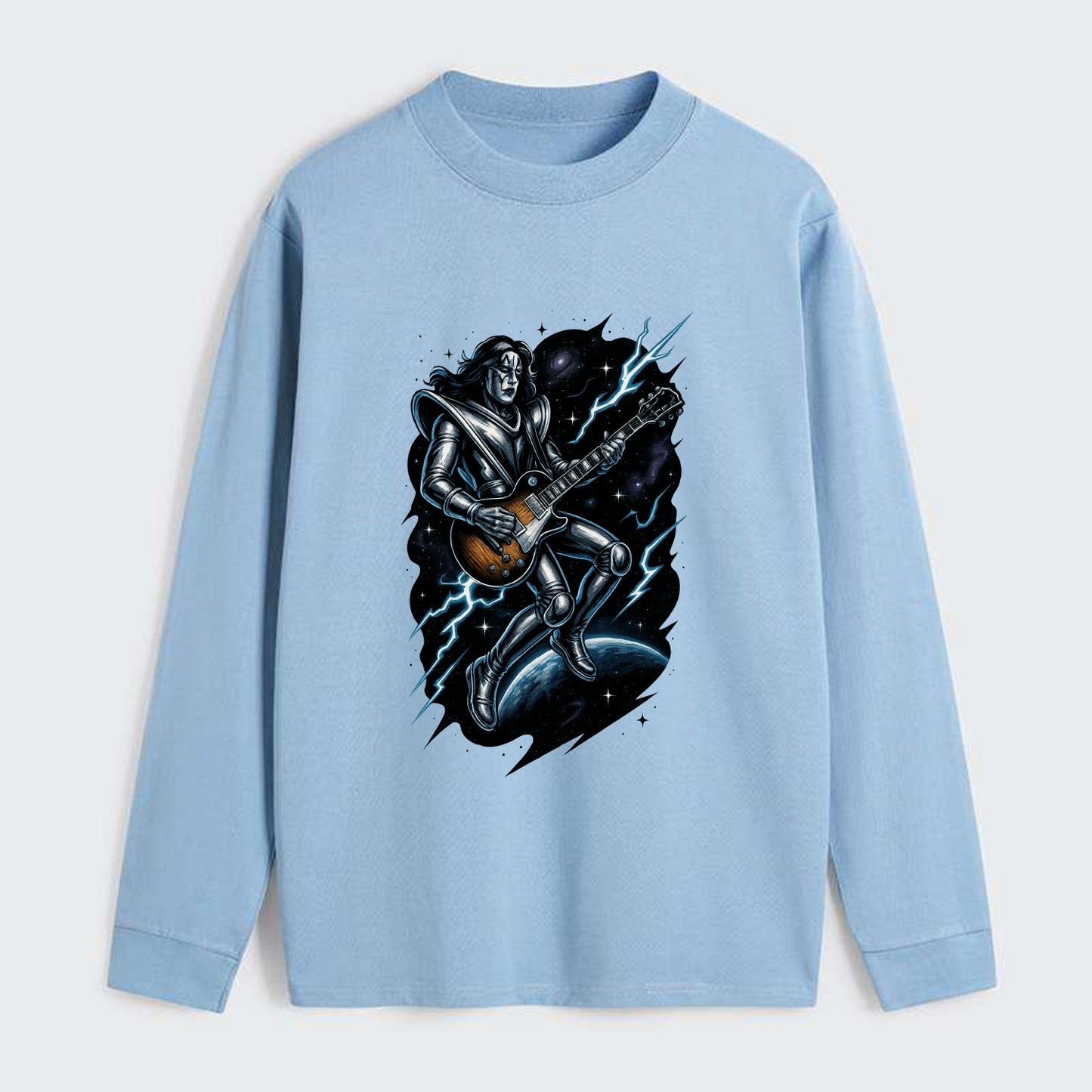 Ace in Zero Gravity - Classic Long Sleeve Shirt - Light Blue