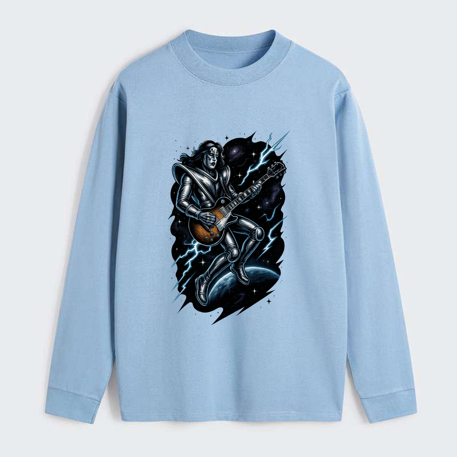 Ace in Zero Gravity - Classic Long Sleeve Shirt - Light Blue