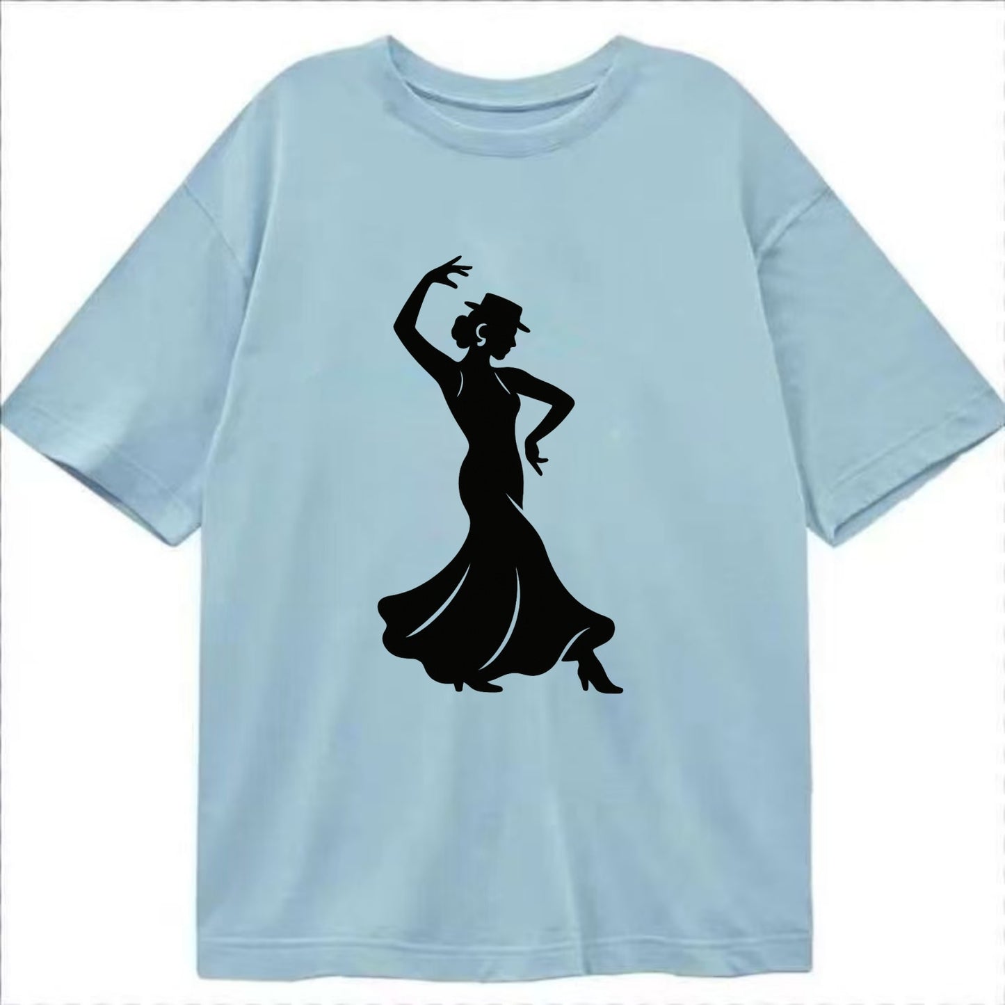 Flamenco dancer passionate stance - Classic T-shirt - Light Blue