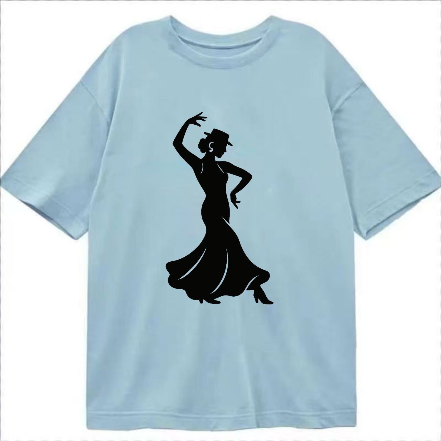 Flamenco dancer passionate stance - Classic T-shirt - Light Blue