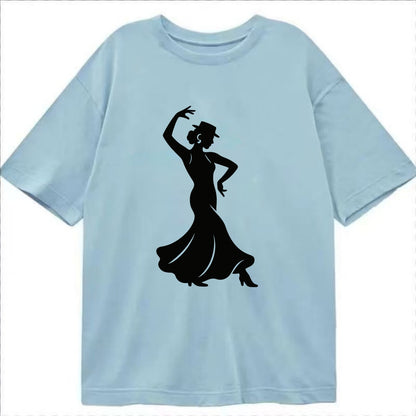 Flamenco dancer passionate stance - Classic T-shirt - Light Blue