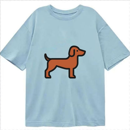 Vizsla - Rust colored flat side profile - Classic T-shirt - Light Blue