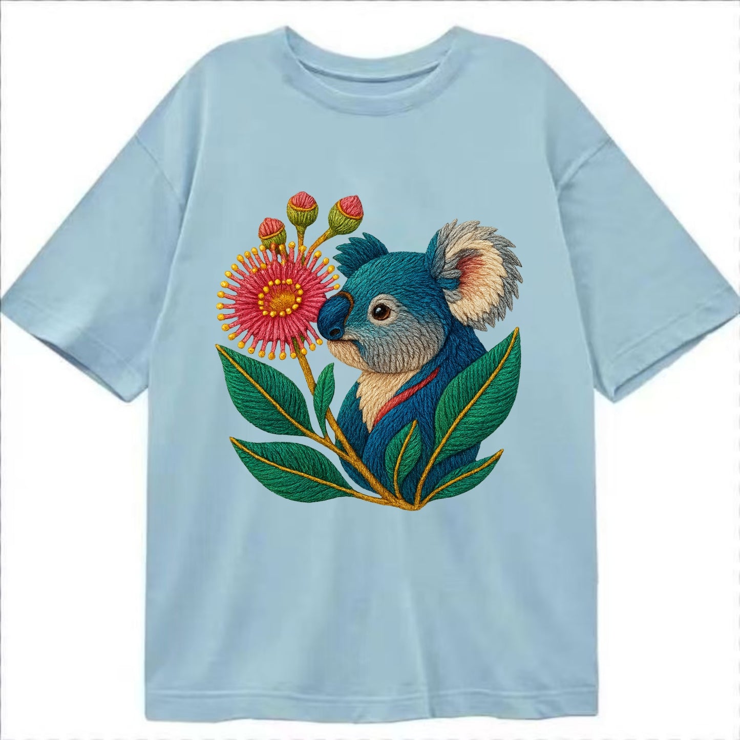 Koala Eucalyptus Bloom - Classic T-shirt - Light Blue