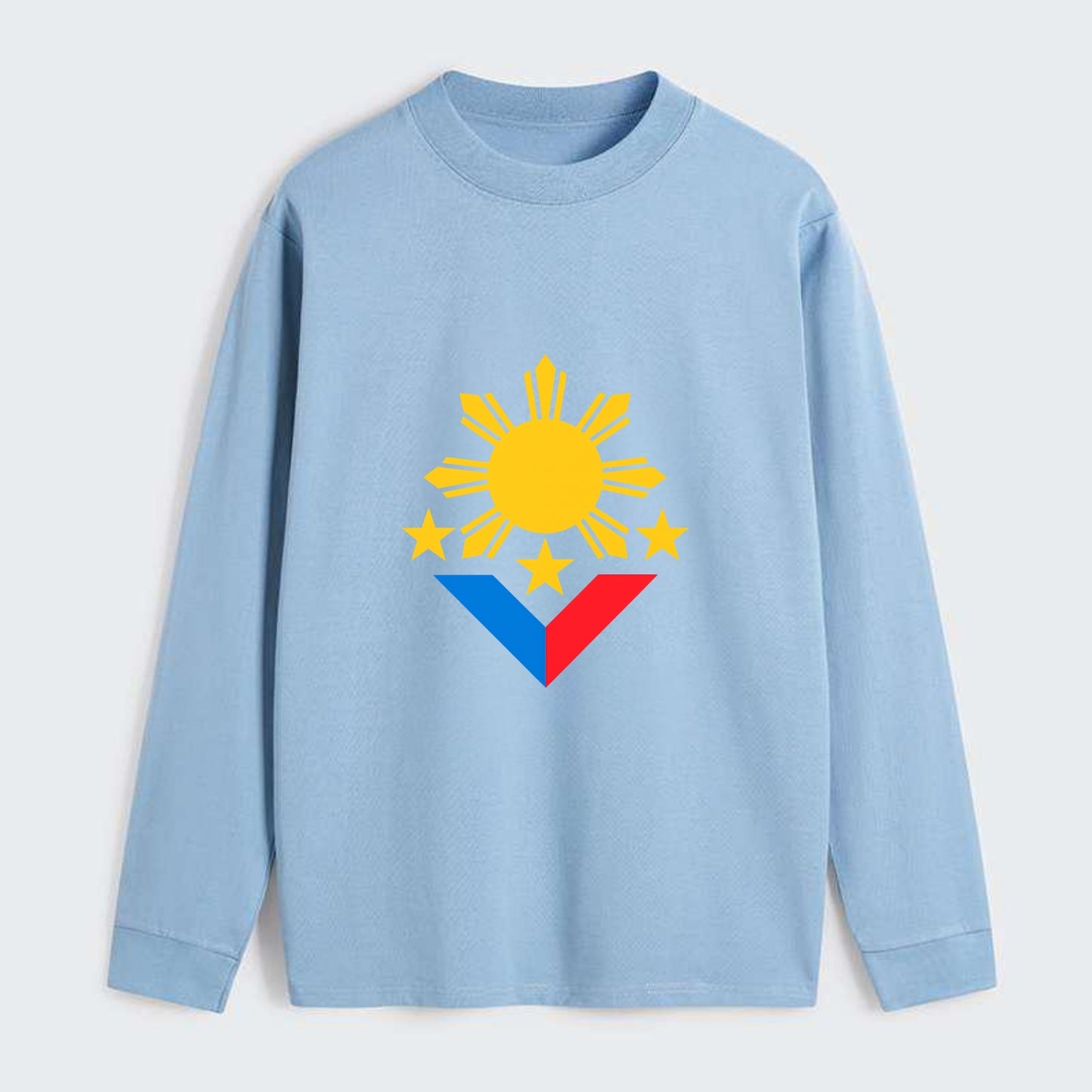 Sun Of Three - Classic Long Sleeve Shirt - Light Blue