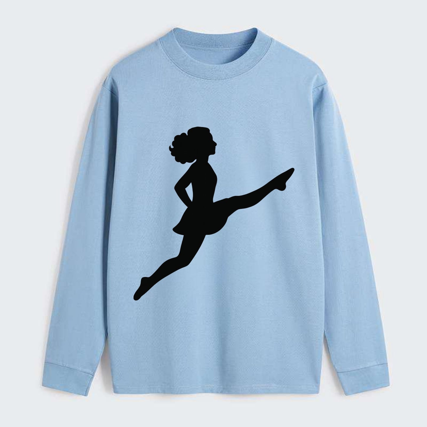 Irish step dancer Riverdance leap - Classic Long Sleeve Shirt - Light Blue