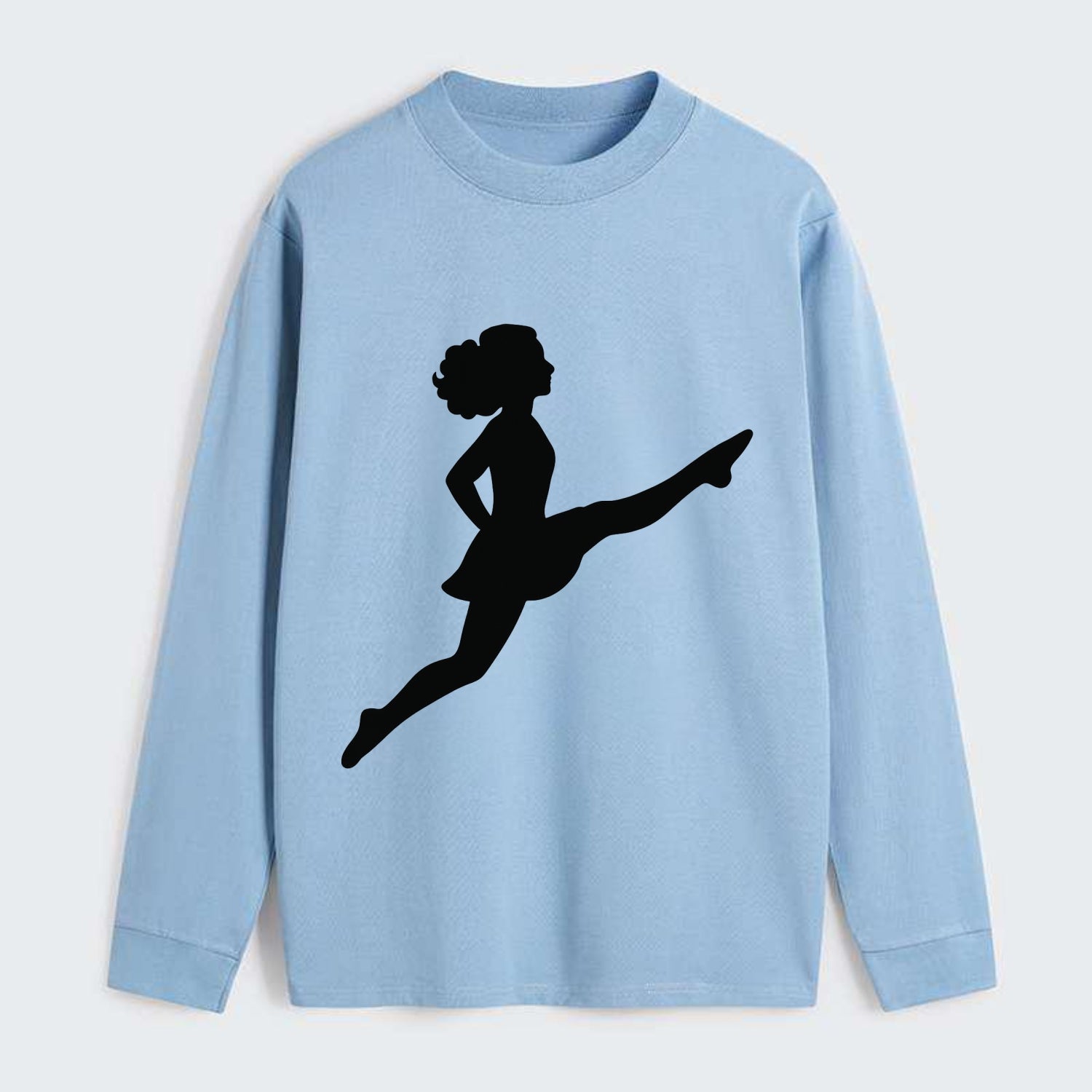 Irish step dancer Riverdance leap - Classic Long Sleeve Shirt - Light Blue