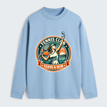 Ace of the Court - Classic Long Sleeve Shirt - Light Blue