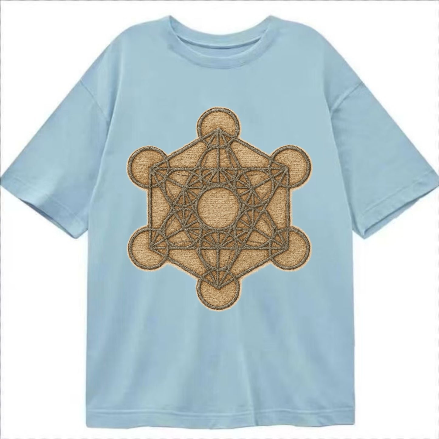 Metatron's Cube  - Classic T-shirt - Light Blue