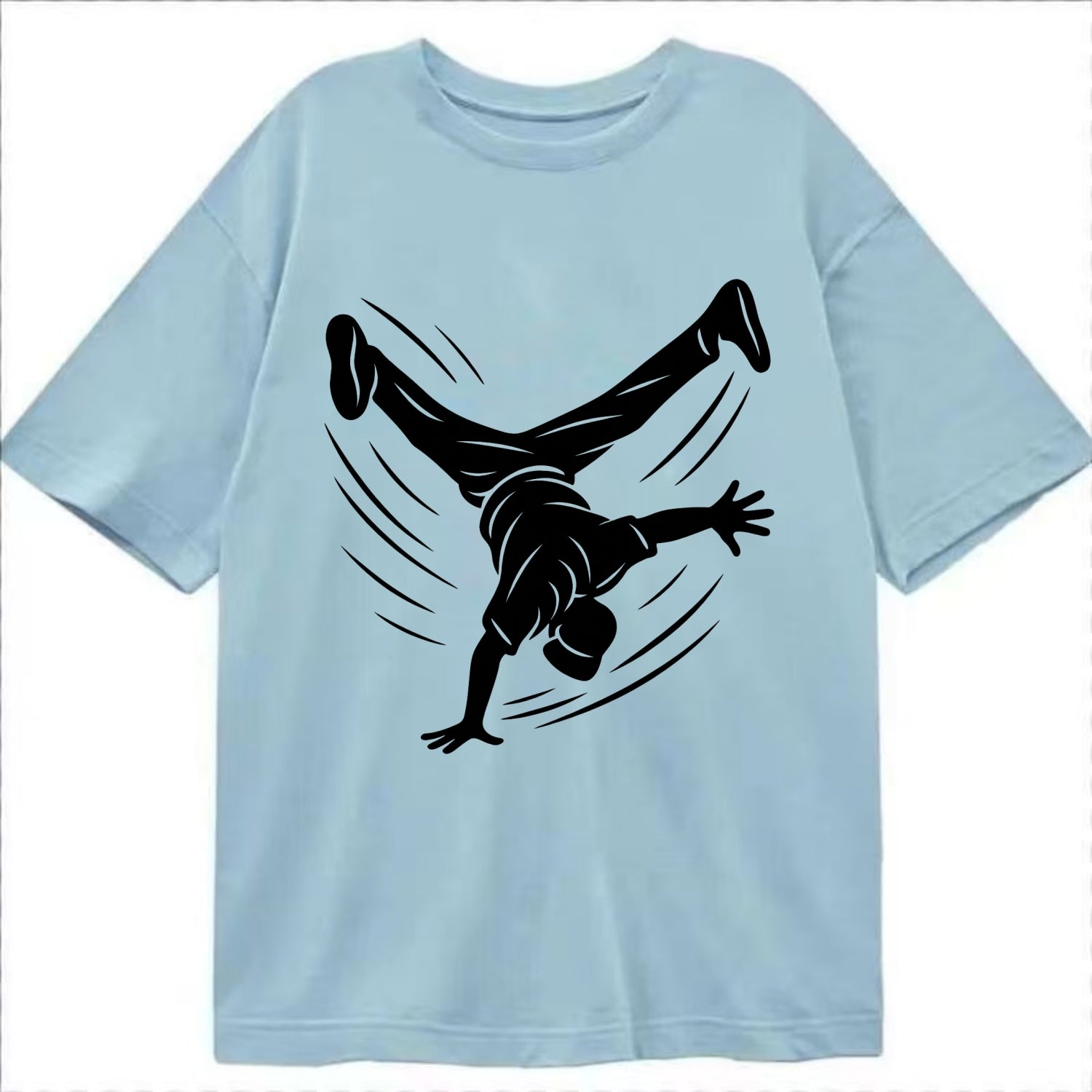 Breakdancer windmill move - Classic T-shirt - Light Blue