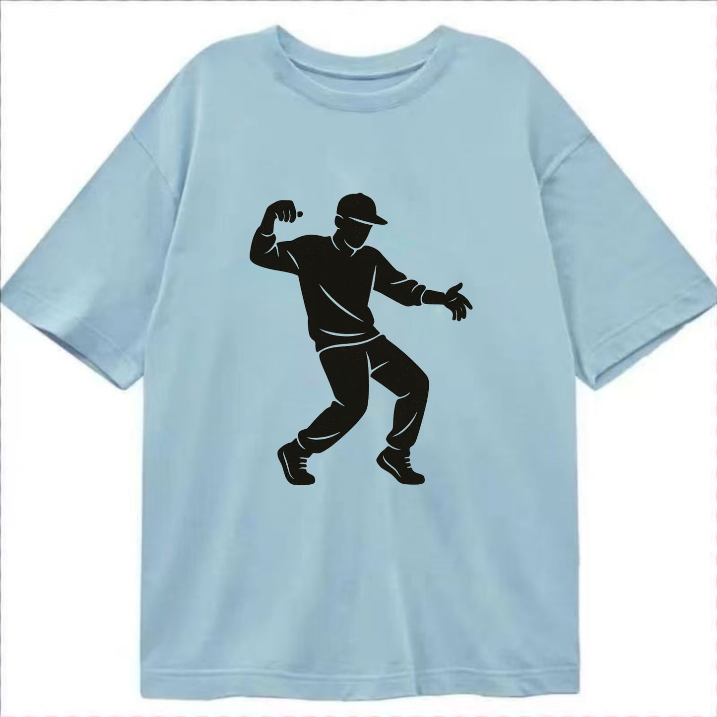 Hip-hop dancer popping and locking - Classic T-shirt - Light Blue