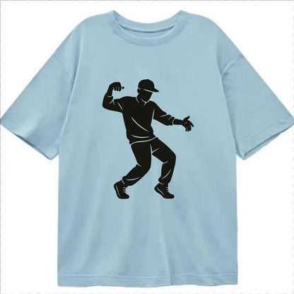 Hip-hop dancer popping and locking - Classic T-shirt - Light Blue