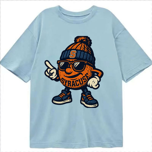 Syracuse Orange wearing Syracuse beanie with S patch - Classic T-shirt
