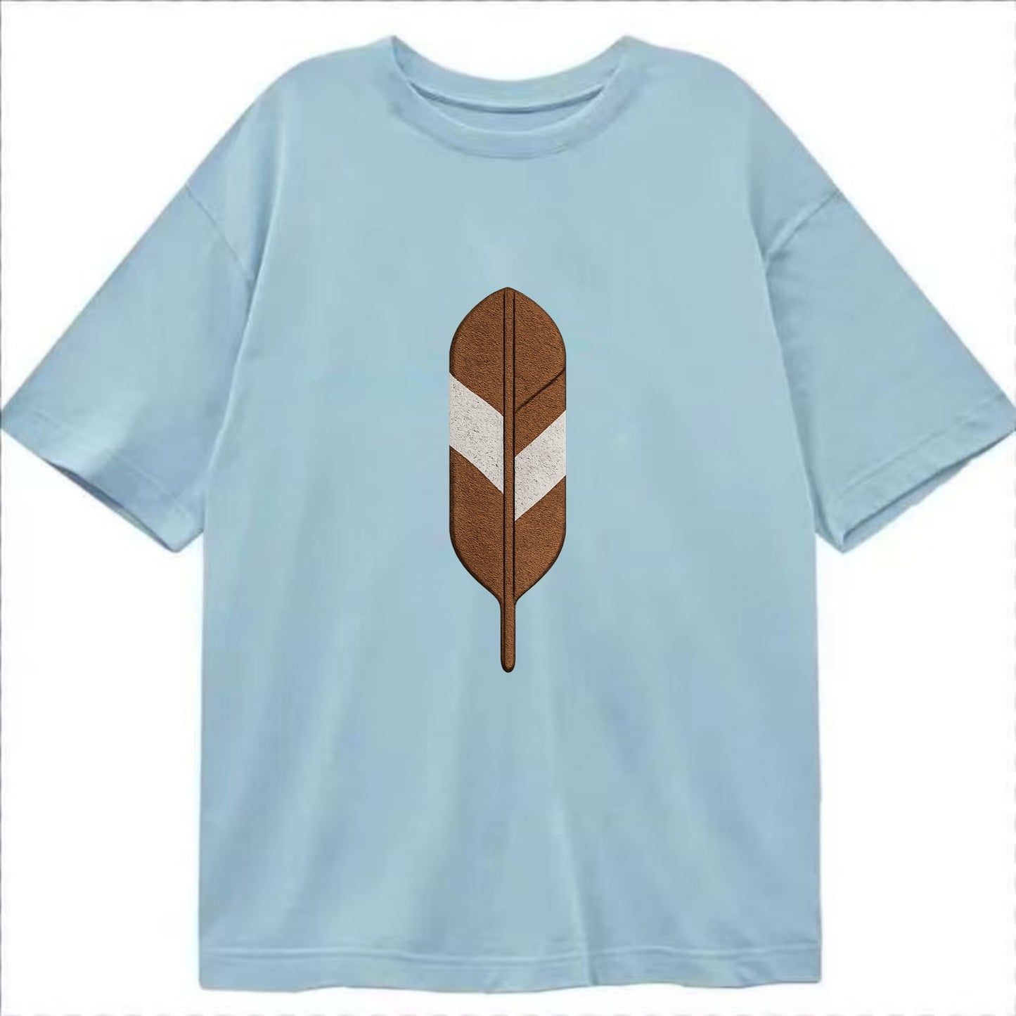 Eagle Feather  - Classic T-shirt - Light Blue