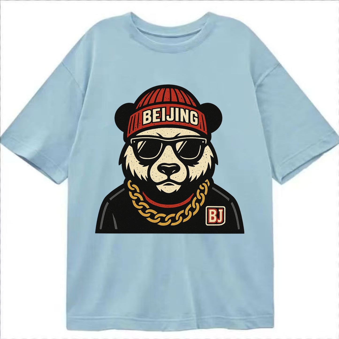 Beijing Panda - Classic T-shirt - Light Blue
