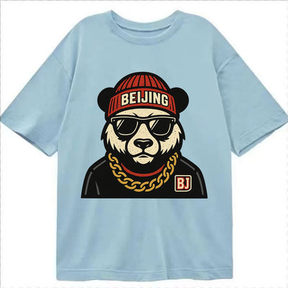 Beijing Panda - Classic T-shirt - Light Blue
